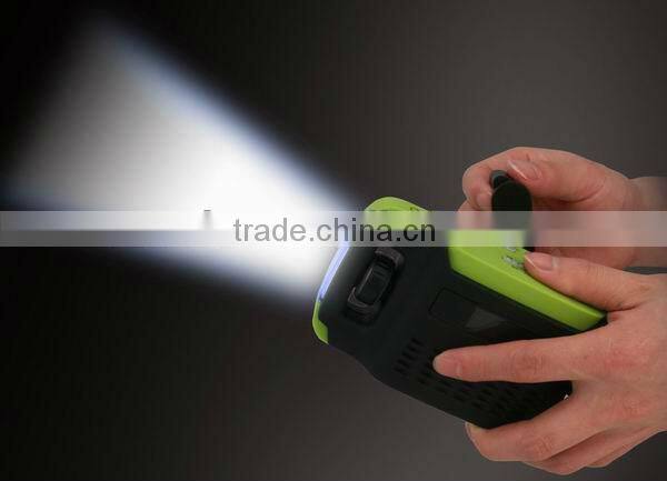 Portable HandCrank Dynamo FM/AM Radio Flashlight
