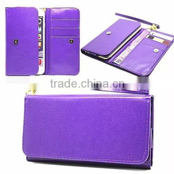 Wrislet Bag Clutch Wallet Case Cover skin Card Cash Slot Pouch For Lenovo a808