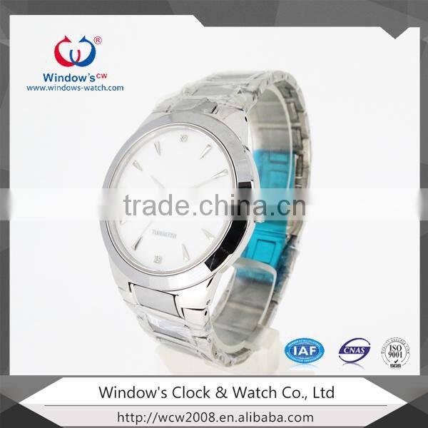 Fashion sapphire glass steel tungsten watch wrist watch lady / Mens watch