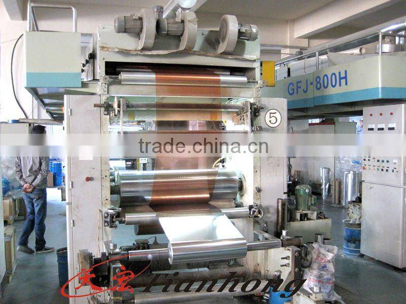 Red color cable insulation laminated Alu polyester foil