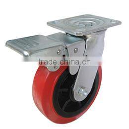 blue elastic rubber caster