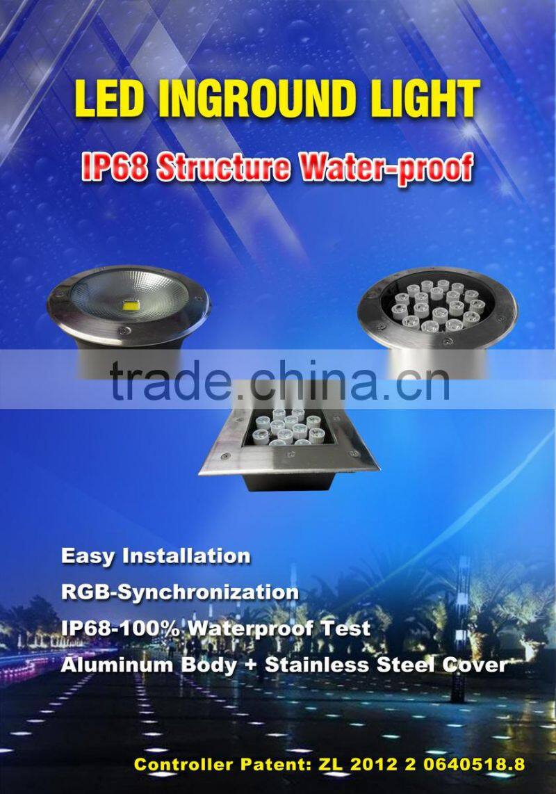 85-265V Input LED Underground Light 9X1W IP68