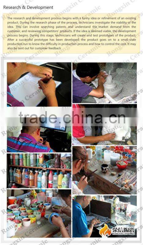 Hand-painted animal wholesale ceramic travel coffee mugs