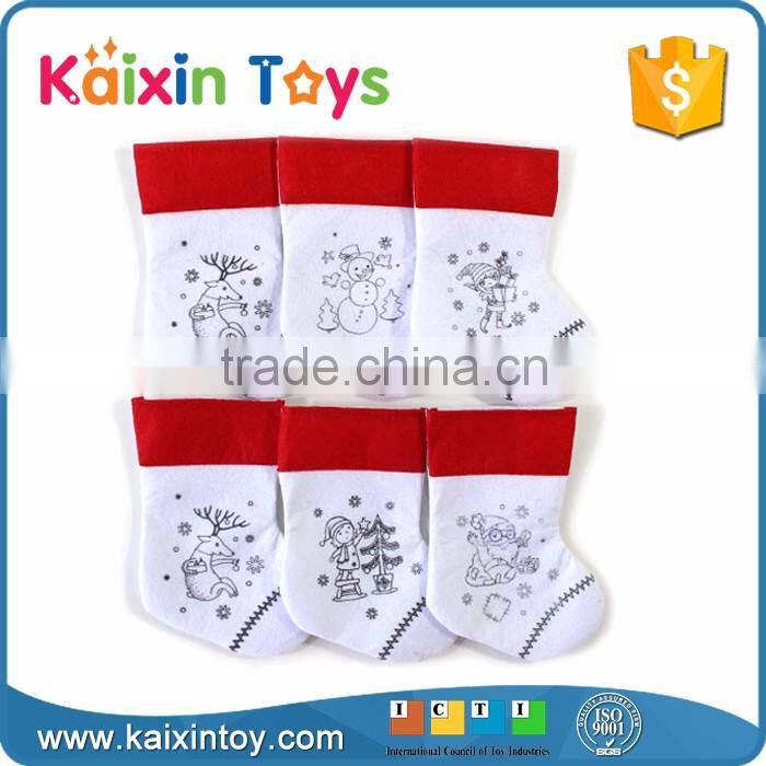 10255319 Festival Decoration Customized Plush Christmas Stocking