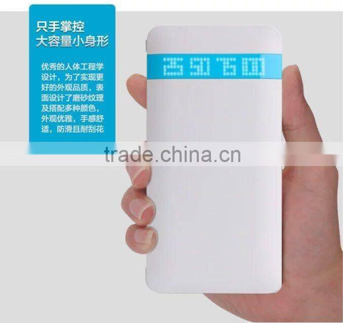 Factory New 8000mah Ultra Slim Powerbank With double Cable and connector for iPhone 5/5S/6/6S