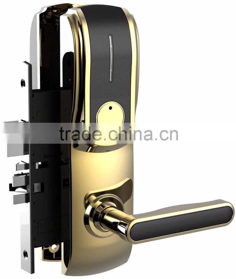 rfid card security handle safe electronic digital hotel smart keyless bedroom door lock