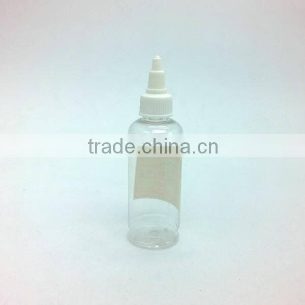 hotsale 100ml 3oz round plastic bottle for showel gel/perfume/essential oil/body cream/attar/ massage oil