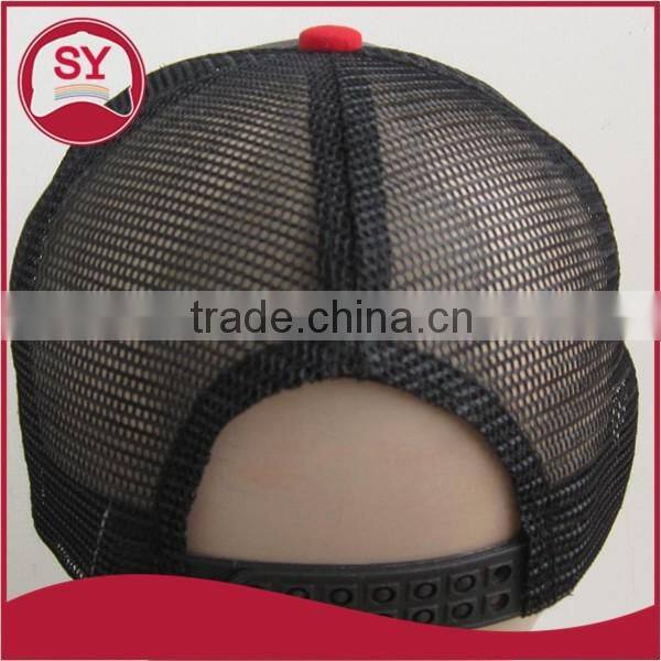 trucker cap with flat brim/custom snapback trucker cap/100 polyester trucker cap