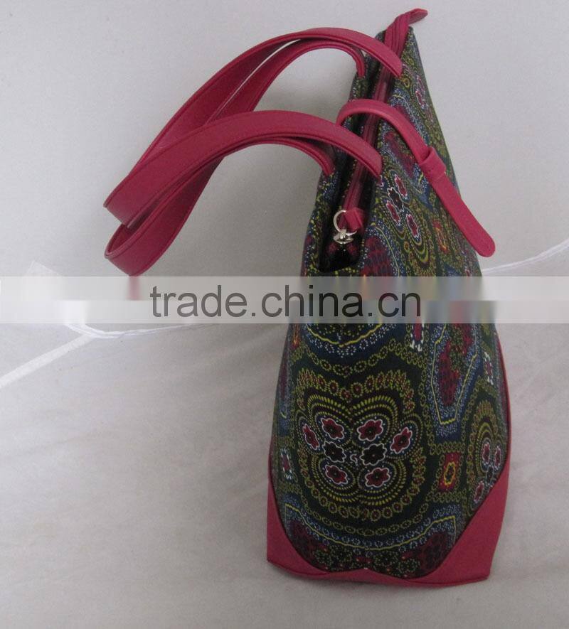 African Fabric Handbag Wax material lady bags