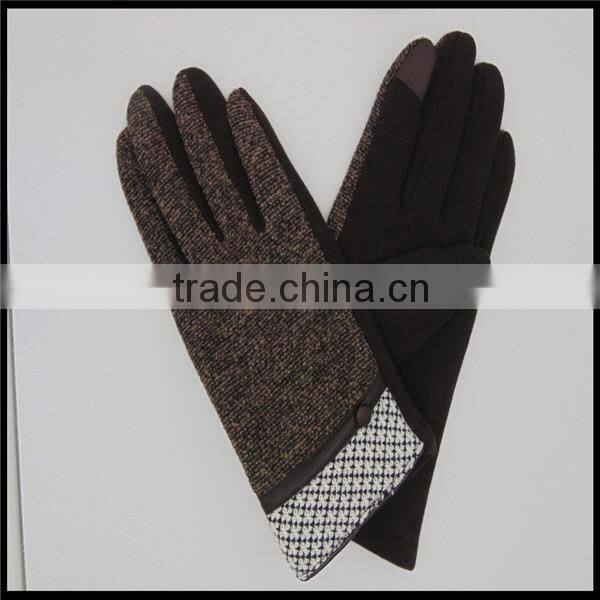 2016 NEW China Supplier Fashion Micro Velvet Hand Gloves For Men