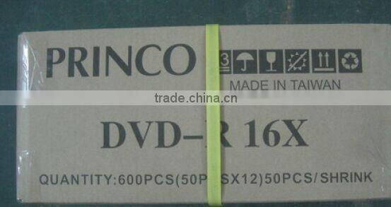 good quanlity with 100% raw materail wholesale dvd princo dvd-r 16x