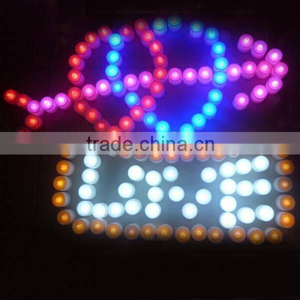 7 Color Battery Operated LED Tealight Candle LED Nightlight for Christmas Decoration