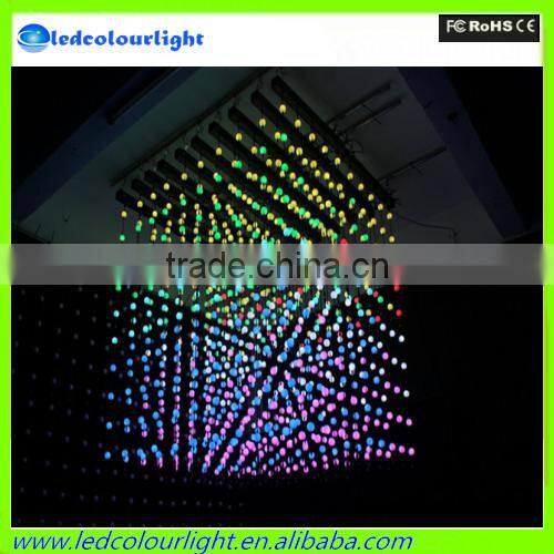 Madrix software 50mm 3D hanging multi color changing night club led ball light