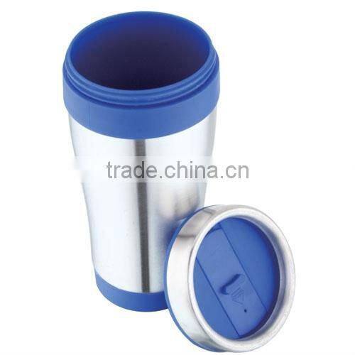 18oz stainless steel mug with plastic outer