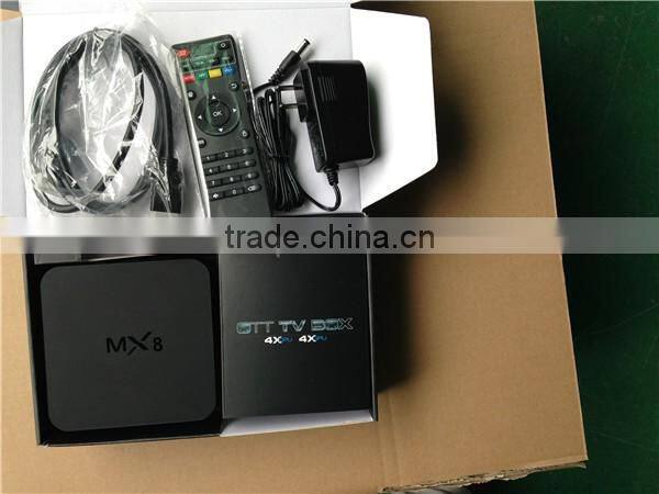 Customized Quad Core 4K Amlogic S805 MX8 XBMC Android TV Box MX8 TV Box 1GB/8GB WIFI