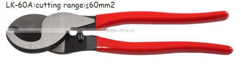 LSDHigh Quality LK-22A ratchet cable cutter easy use slip joint plier chrome vanadium forging cable cutter MAX 22mm2