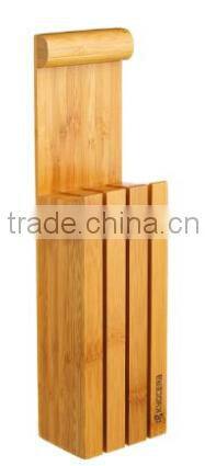 Durable and cheap most popular design bamboo knife rest for sale