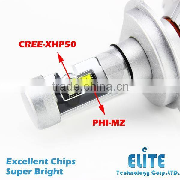 6G H4 H13 LED Headlight For Car 3000LM All In One Fanless Design