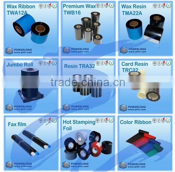Top manufacturer thermal printer ink cartridge wax ribbon