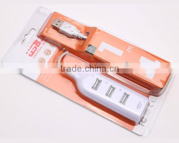 New Wholesale High Speed Mini 4 Port USB 2.0 Hub USB Port For Laptop PC Computer Laptop Peripherals Accessories