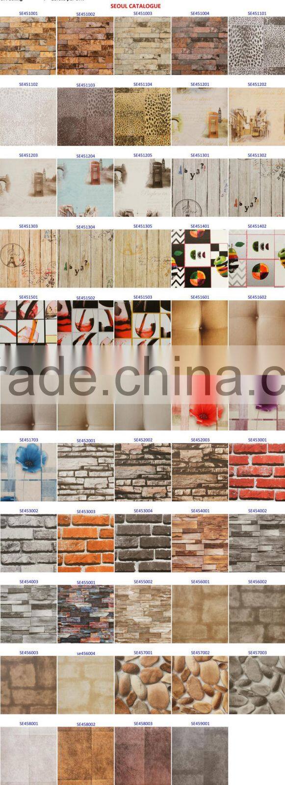 Carton wallpaper for children, interior decoration wall paper