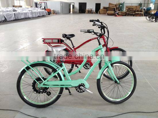 350W or 500W beach style cruiser electric bicycle for USA market