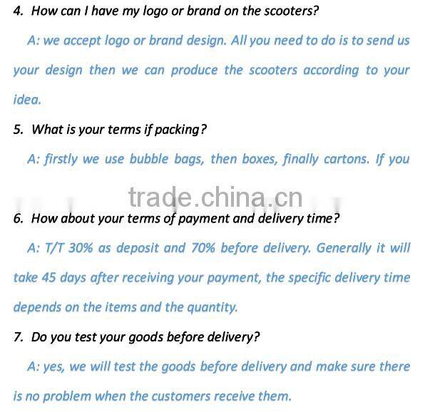 Hot selling 100mm wheel stunt scooter for children and adults