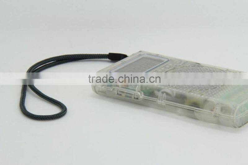 new and hot sell Prison transparent AM FM radio
