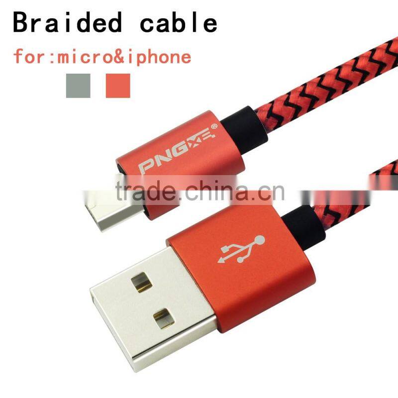wholesale Mobile Phone Use and Micro-USB USB Type braided micro usb cable