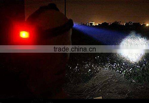 Sidiou Group 1800Lm XM-L T6 10W Focus LED Headlamp Light with 2 X 3.7V 3000mAh 18650 Rechargeable Battery and Battery Charger