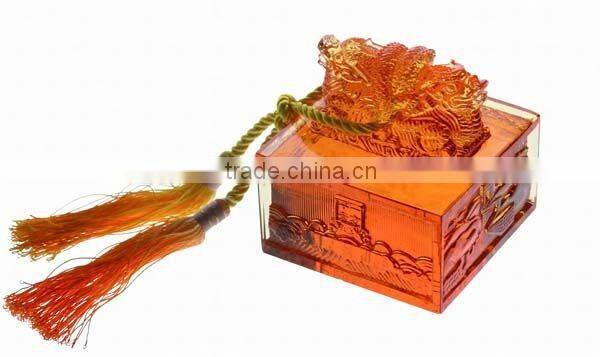 crystal gift - chinese dragon offocial seals --BS137