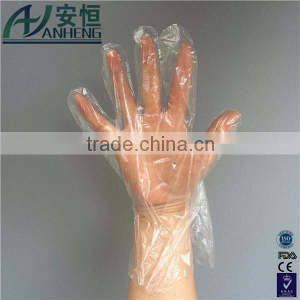 disposable veterinary embossed pe glove pairs