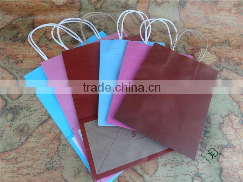 Kraft paper shopping bag, paper bag for shopping