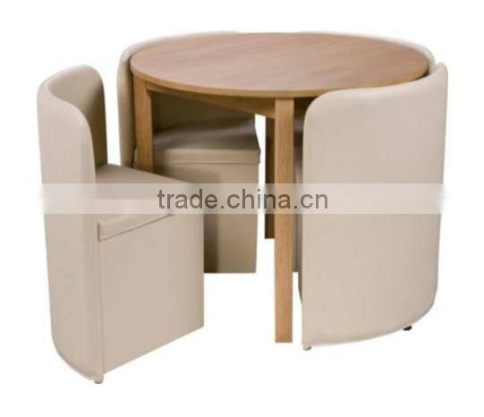 space-saving dining table and chair set