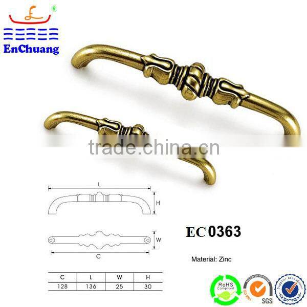 shinning diamond zinc alloy door handle