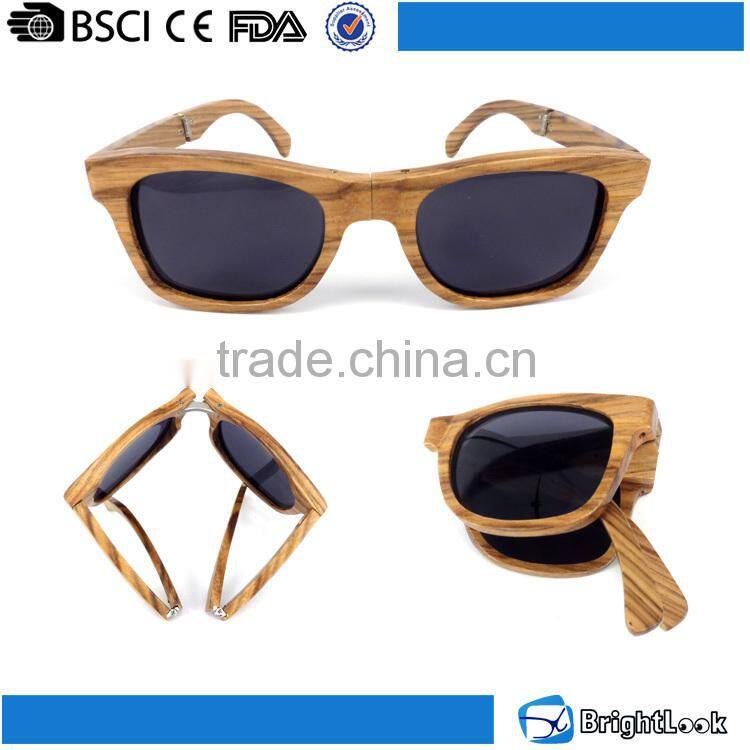 Jerry 2015 Hot selling with CE&FDA certificate China wholesale wood bamboo folding sunglasses