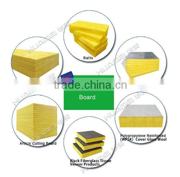 Glass Wool fire rated sandwich panel/ fireproof insulation board and blanket