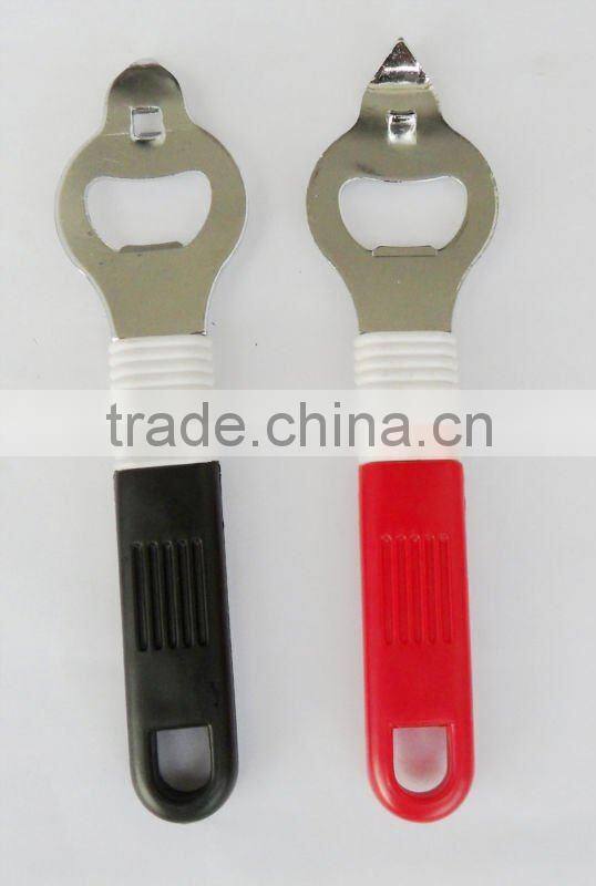 metal beer opener bottle, can opener with plastic handle