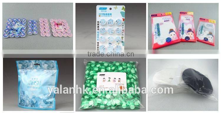 100% Natural Cotton Heart-shaped Compressed Facial masks