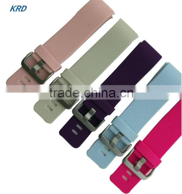 12 Colors Soft Silicone Watch Band Rubber Watch Strap Band For Fitbit Blaze Smart Watch