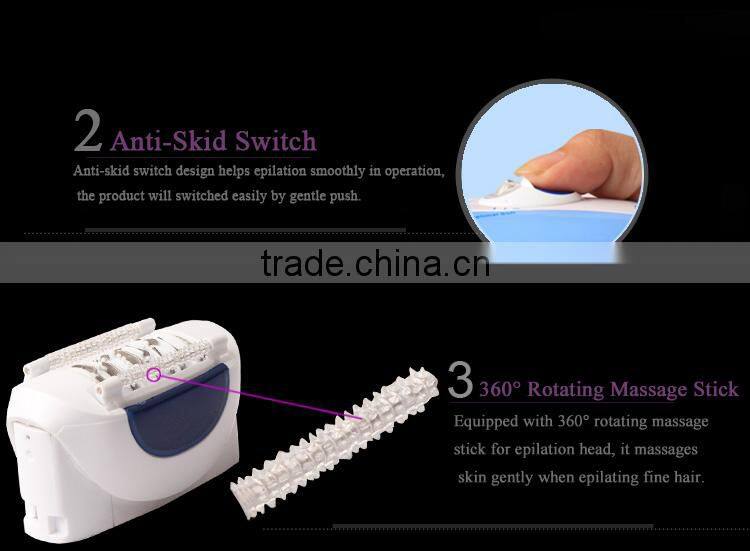 3 Heads Electric Lady Epilator Shaver