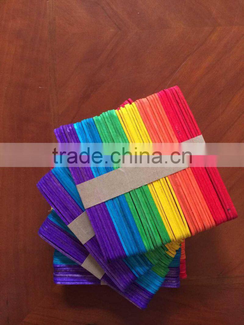 china supplier wooden colored ice cream sticks