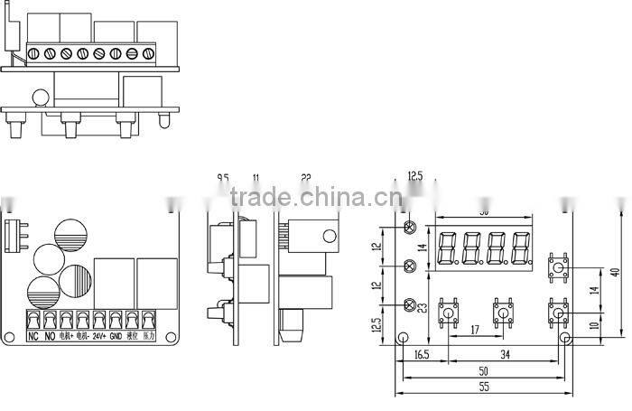 MR-24V-KT-1 water pump monitor PCB board