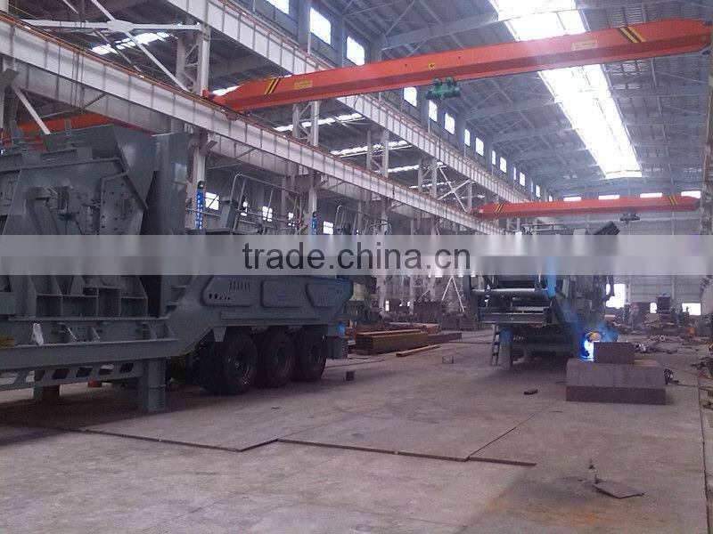 Trailer-Mounted 150-200T/H Mobile Stone Crusher for Sale