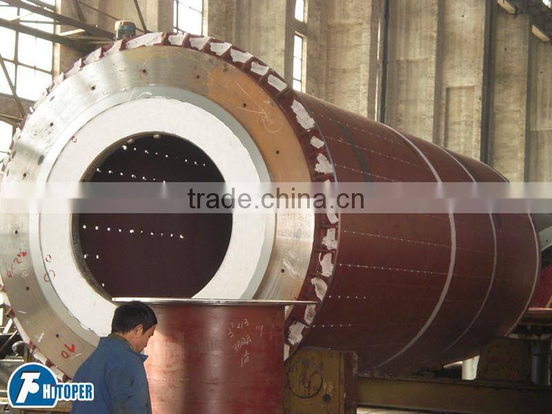 Rotary dryer design of high quality shell plate durable for high temperature