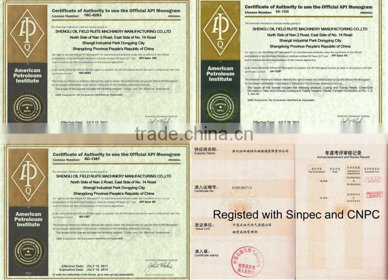 Wellhead equipment & Christmas trees/x max tree Adjustable choke valve API 6A standard