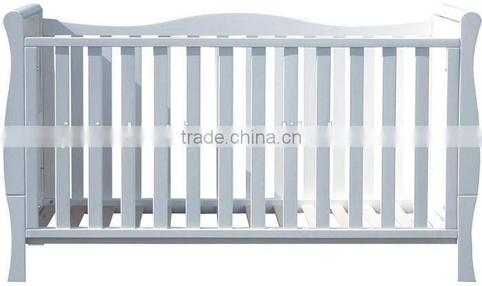 Luxury Solid Wood Baby Cot bed Sleigh Cotbed Toddler Bed