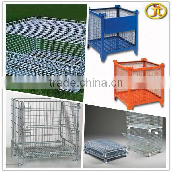 Steel Stacking Folding Warehouse Cages, Storage Cages