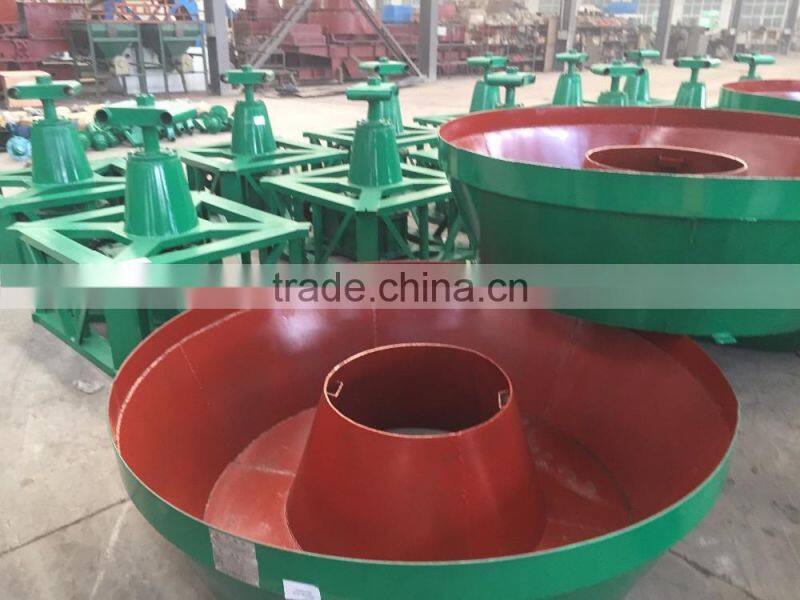 Gold ore wet edge pan mill, low price gold processing line made in China