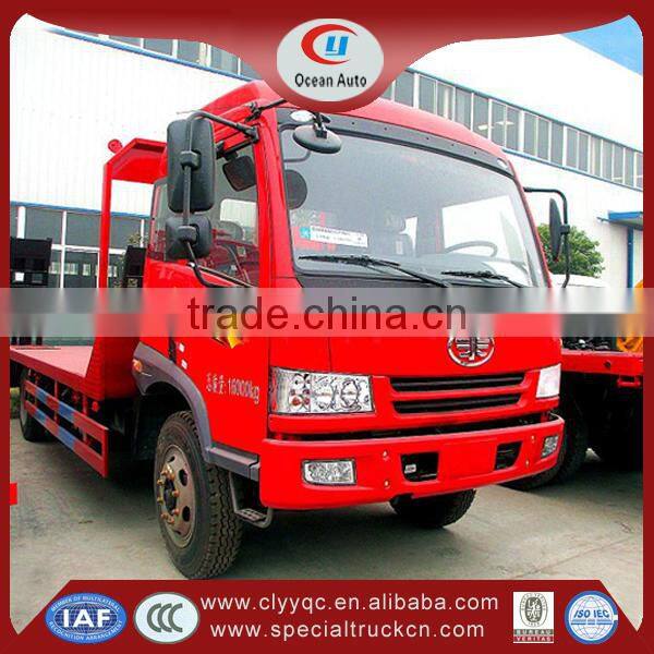 Famous FAW 4x2 low bed tow truck with factory directly sale